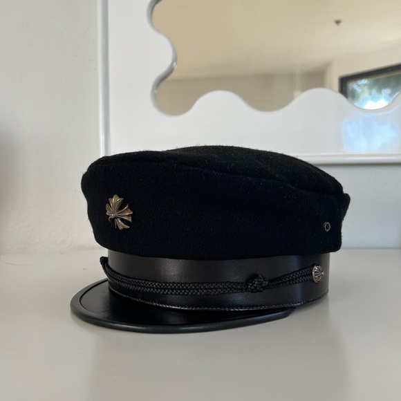 ❌SOLD❌Chrome Hearts Wool Cross Captain Beret - Picture 4 of 14